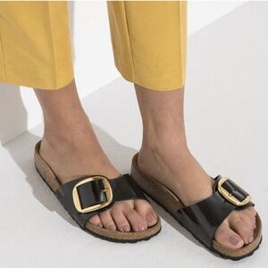 Birkenstock Black Patent Sandals